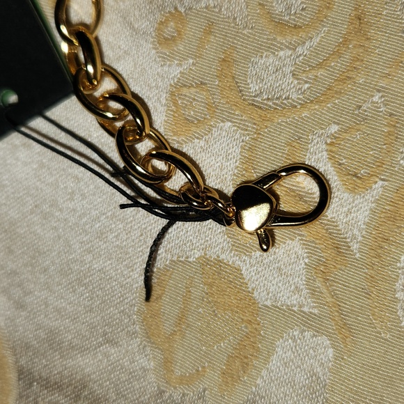 Kate Spade green and gold beaded necklace with rhinestones - Picture 4 of 5